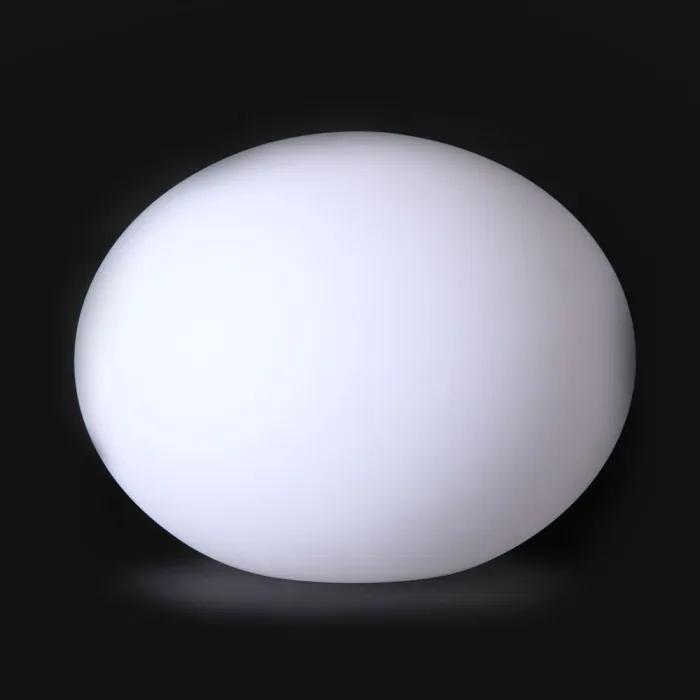 Lampada Led RGBW Luminosa Con Forma di Uova Oval Ball Light Ricaricabile Telecomando Incluso IP67 20X20X14cm SKU-40141