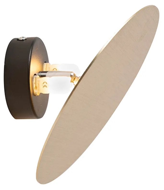Applique da parete design rotonda oro - Pulley