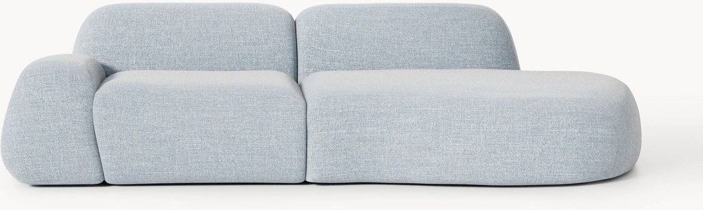 Chaise componibile 3 posti in bouclé Wolke