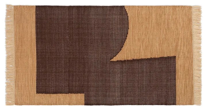 ferm LIVING - Forene Rug 80x140 Tan/Chocolate ferm LIVING