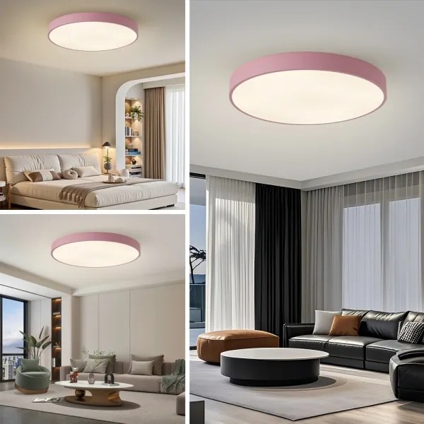 Brilagi - Plafoniera LED POOL LED/100W/230V 3000/4000/6000K 80 cm rosa