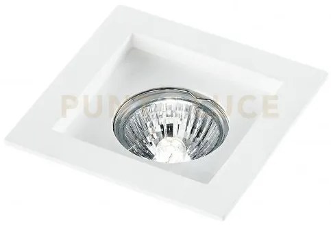 Incasso phantom bianco quadrato 1 luce attacco gu10 10x10x4,9cm in ...