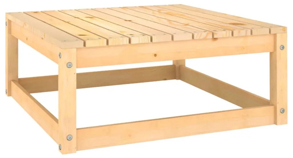 Set salotto giardino 8 pz cuscini antracite legno massello pino