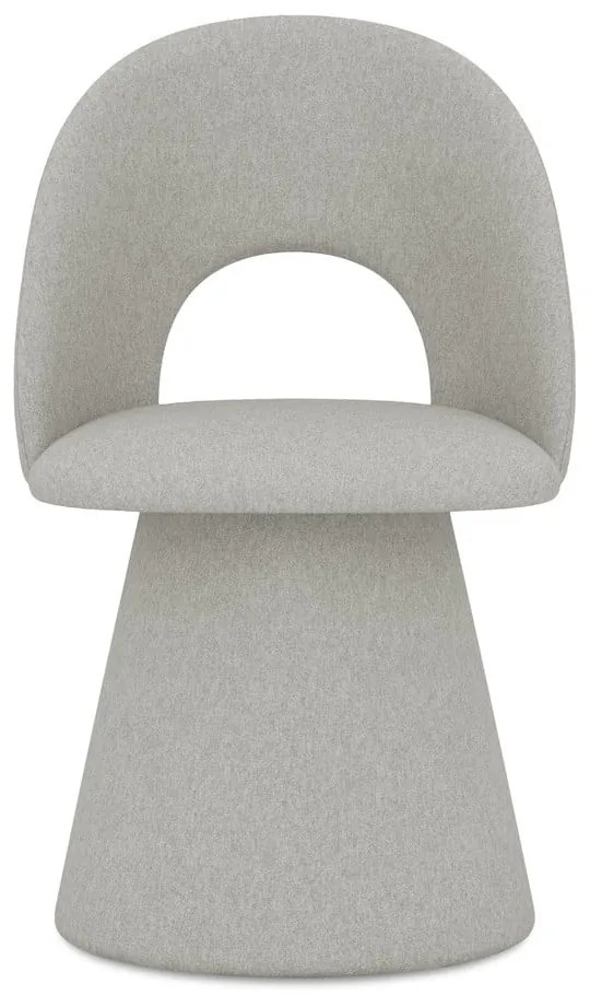 Sedia da pranzo grigio chiaro in imbottito Kalo – Makamii