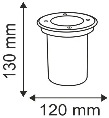 Lampada segnapasso da esterno COMETA 1xGU10/50W/230V IP65