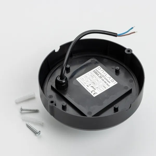 Brilagi - Plafoniera LED industriale SIMA LED/12W/230V IP65 nero