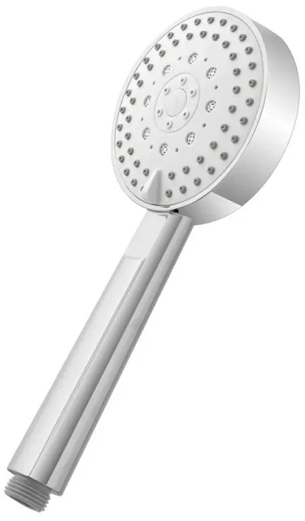 Doccino tondo 25,5cm cromato multigetto a getti concentrici in ABS anticalcare Hidra