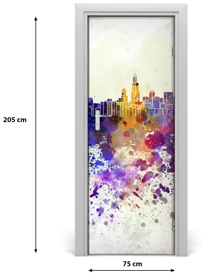 Rivestimento Per Porta Colorful Chicago 75x205 cm