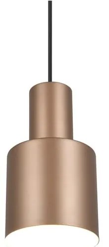 Lampadario marrone con paralume in metallo ø 12 cm Agudo - Trio