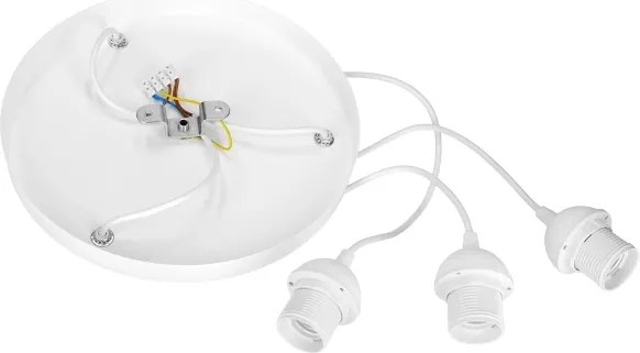 Brilagi - Lampadario sospeso con cavo RESNA 3xE27/60W/230V Ø 45 cm beige/nero