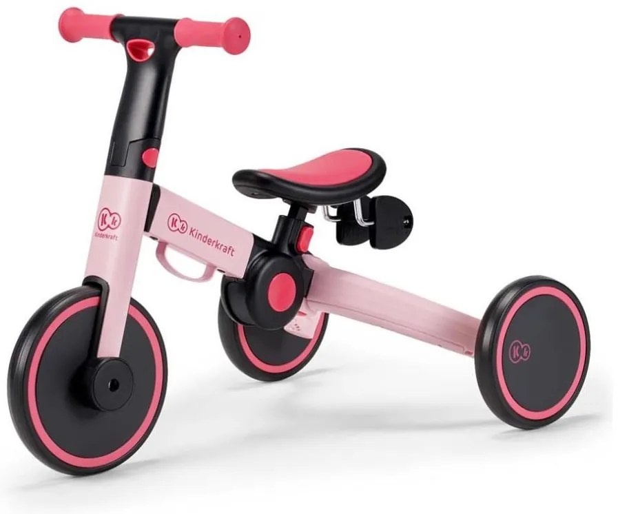 KINDERKRAFT - Bicicletta 3in1 4TRIKE rosa per bambini
