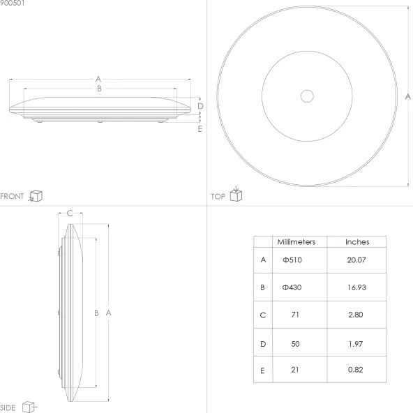 Eglo 900501 - Plafoniera LED NIEVES LED/30,8W/230V