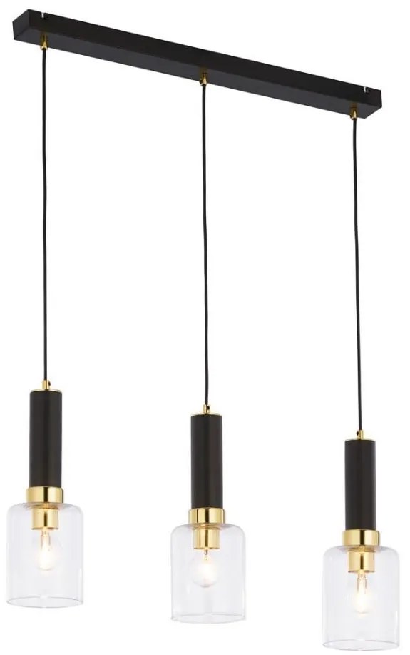 Jupiter 1866 - TU3 - Lampadario a sospensione con filo TULUZA 3xE27/60W/230V oro