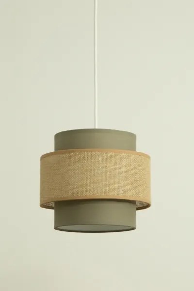 Brilagi - Lampadario sospeso con cavo RESNA 1xE27/60W/230V Ø 20 cm marrone/beige