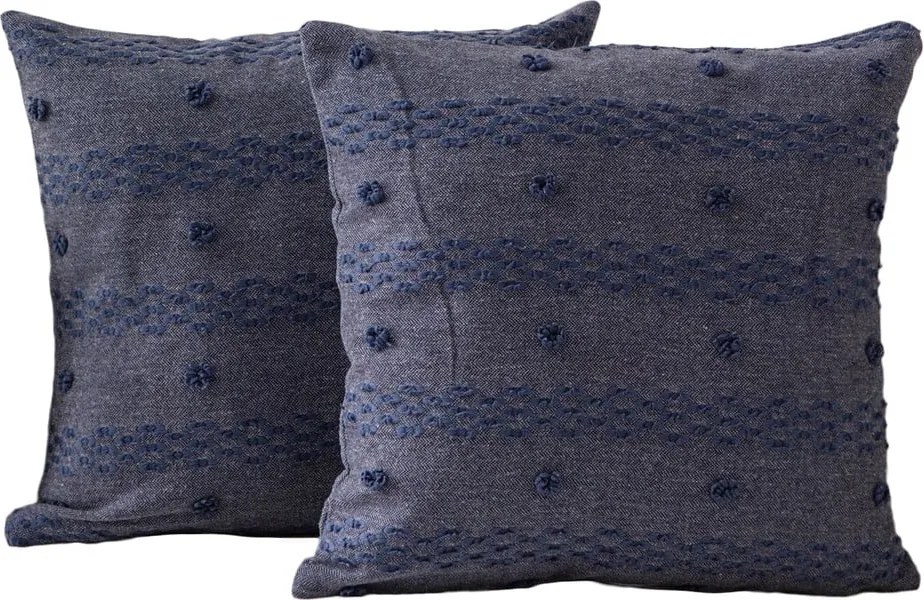 Federe decorative in set 2 pz 43x43 cm Tuffet – Mioli Decor