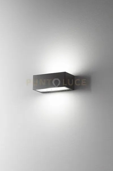 Applique alluminio colore antracite opaco step 2 luci attacco e14 l...