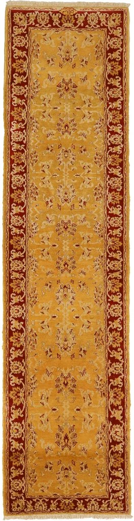 Isfahan Tappeto persiano 80 x 330 Giallo (Iran) Annodato A Mano