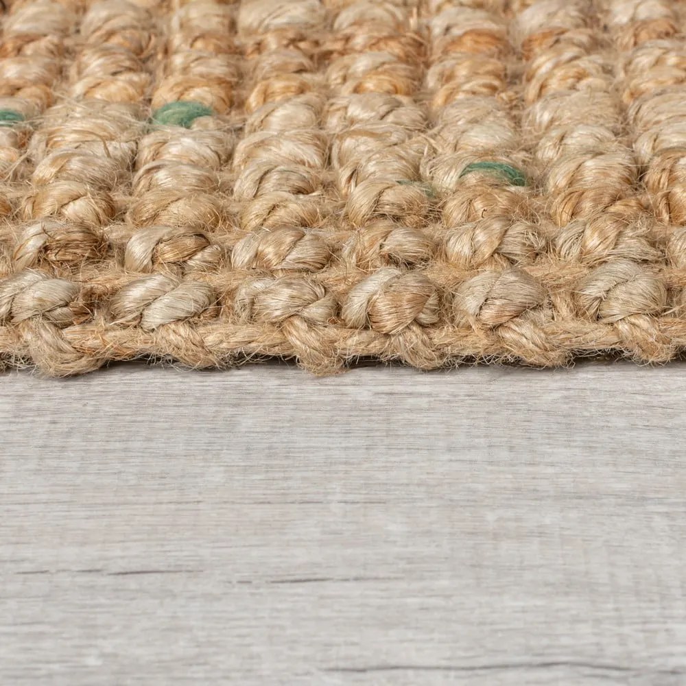 Passatoia di colore naturale in iuta tessuta a mano 60x300 cm Jute Boucle Multi – Flair Rugs
