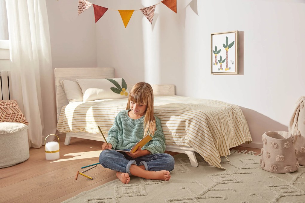 Kave Home - Fodera cuscino Uriana 100% cotone beige 30 x 50 cm