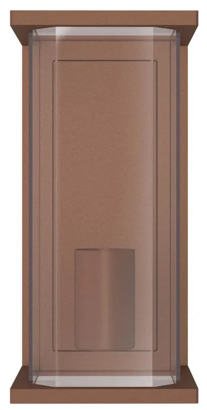 Applique Corten Mattone E27, IP54 per Esterni - Serie PRISM Base E27