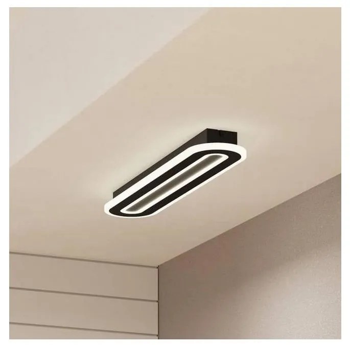 Eglo 901243 - Plafoniera LED dimmerabile MACCHIONI LED/20W/230V nero + +TC