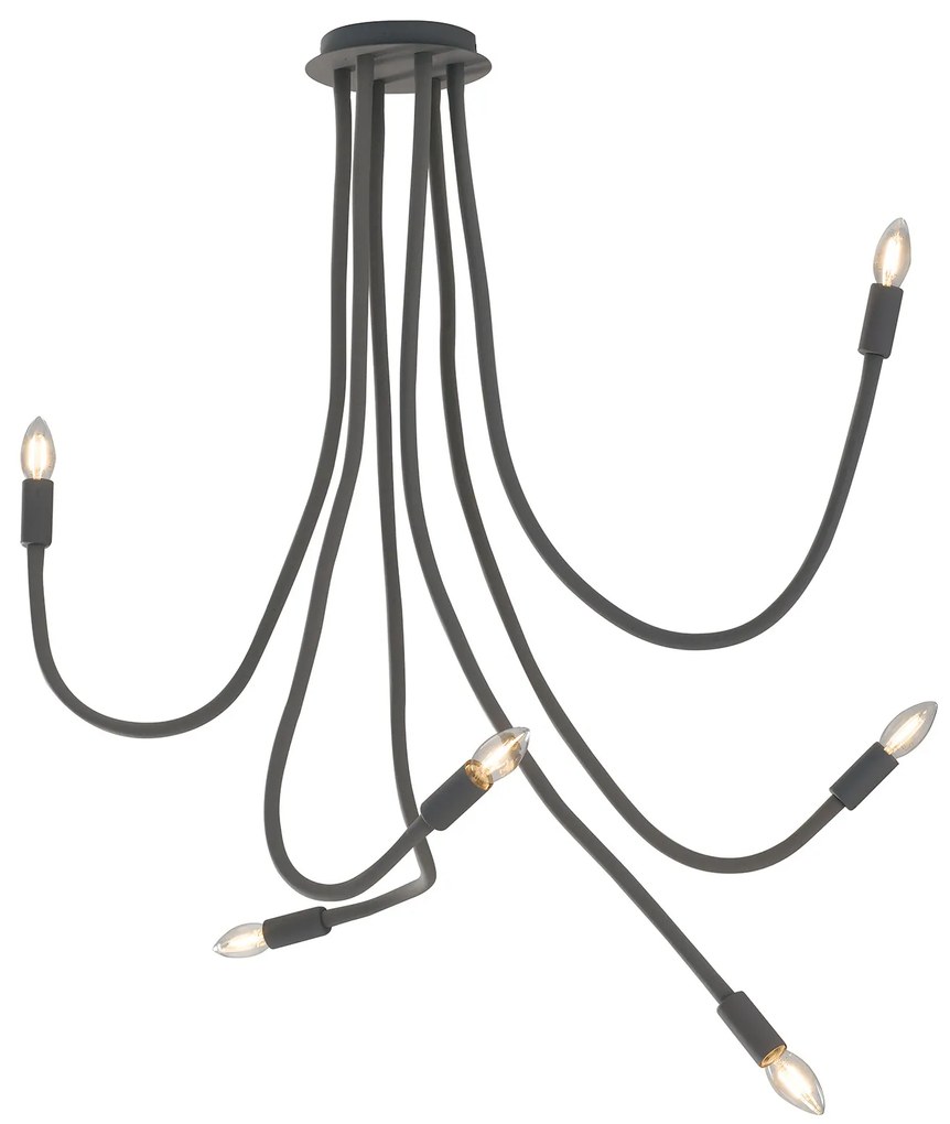 Lampadario Plafoniera Lover Eclettico Colore Nero 40W Mis 120 x 150 cm