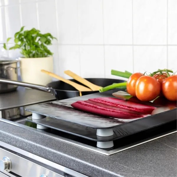 WENKO 2521496100 - Copri piano cottura 52x30 cm multicolore/grigio/trasparente