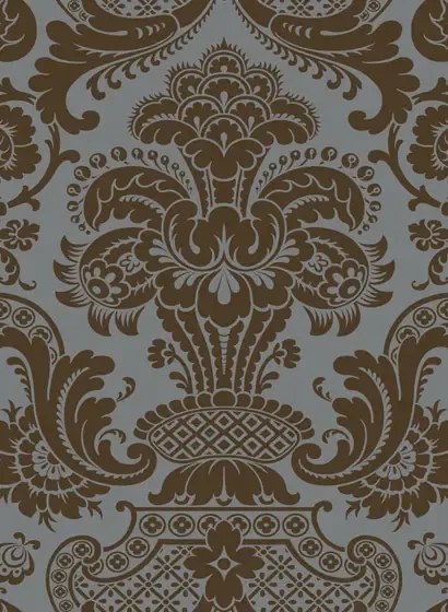 Damask Tapete Carmen von Cole & Son - Charcoal