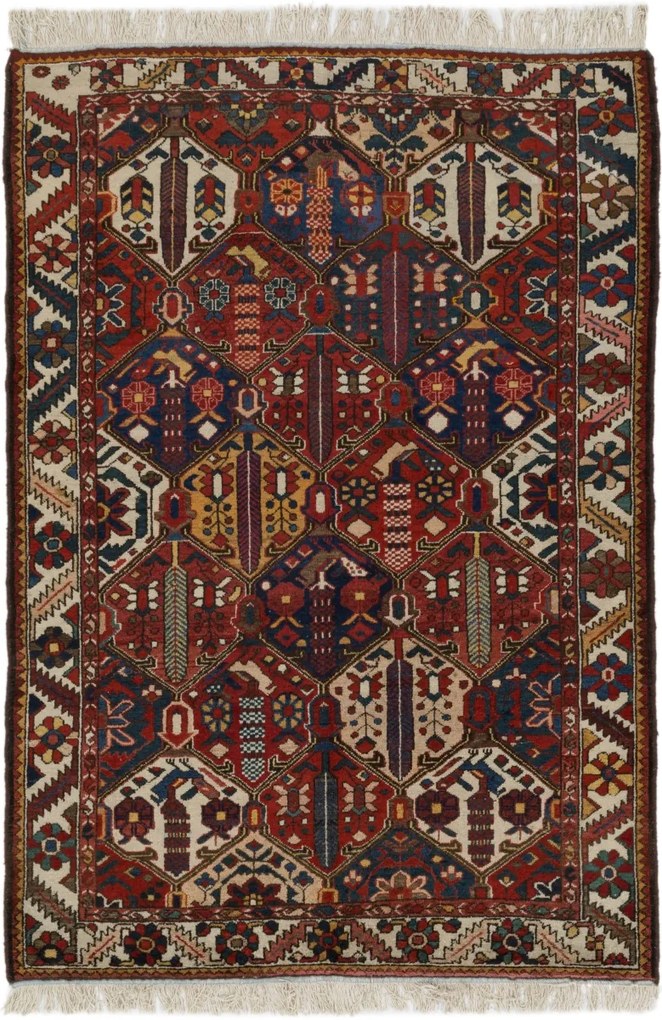 Bakhtiar Tappeto 140 x 200 (Iran) Annodato A Mano