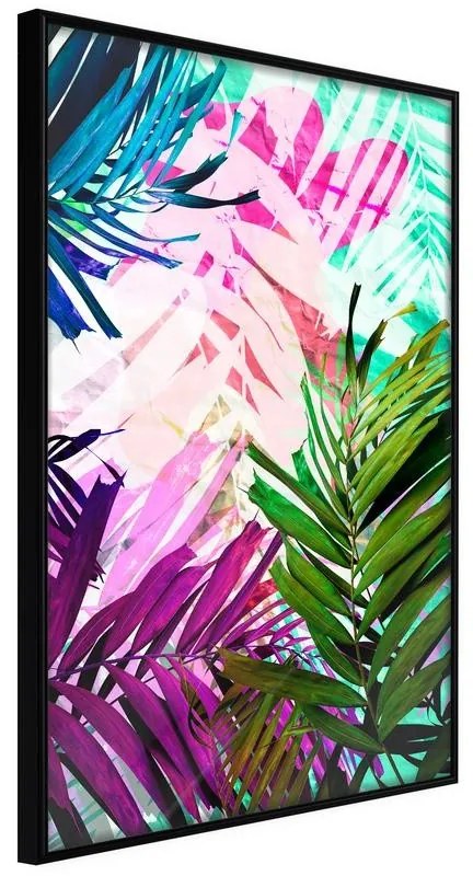 Poster  Vibrant Jungle  Cornice Quadri Cornice nera, Larghezza x Altezza Home decor 20x30