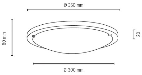 Spot-Light 4753474 - Plafoniera FRIDA 2xE27/40W/230V
