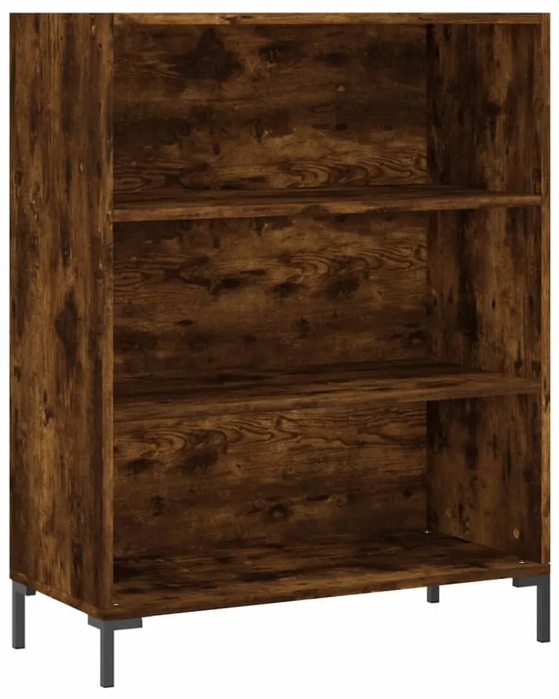 Libreria Rovere Fumo 69,5x32,5x90 cm in Legno Multistrato