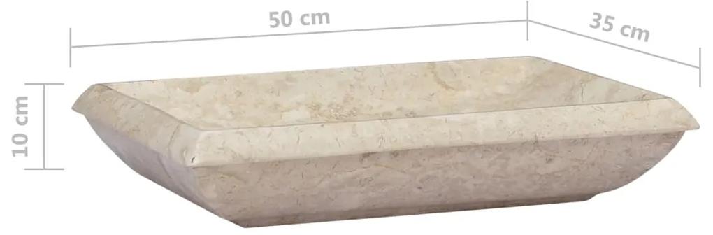 Lavandino Crema 50x35x10 cm in Marmo
