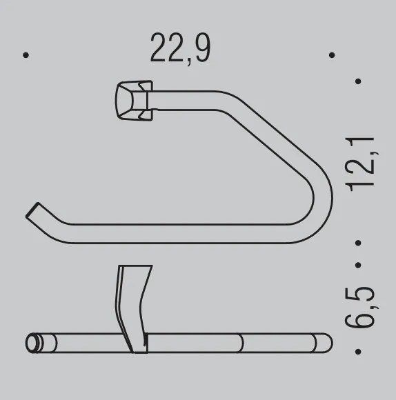 Colombo Design Road B80310cr portasciugamani ad anello cromo