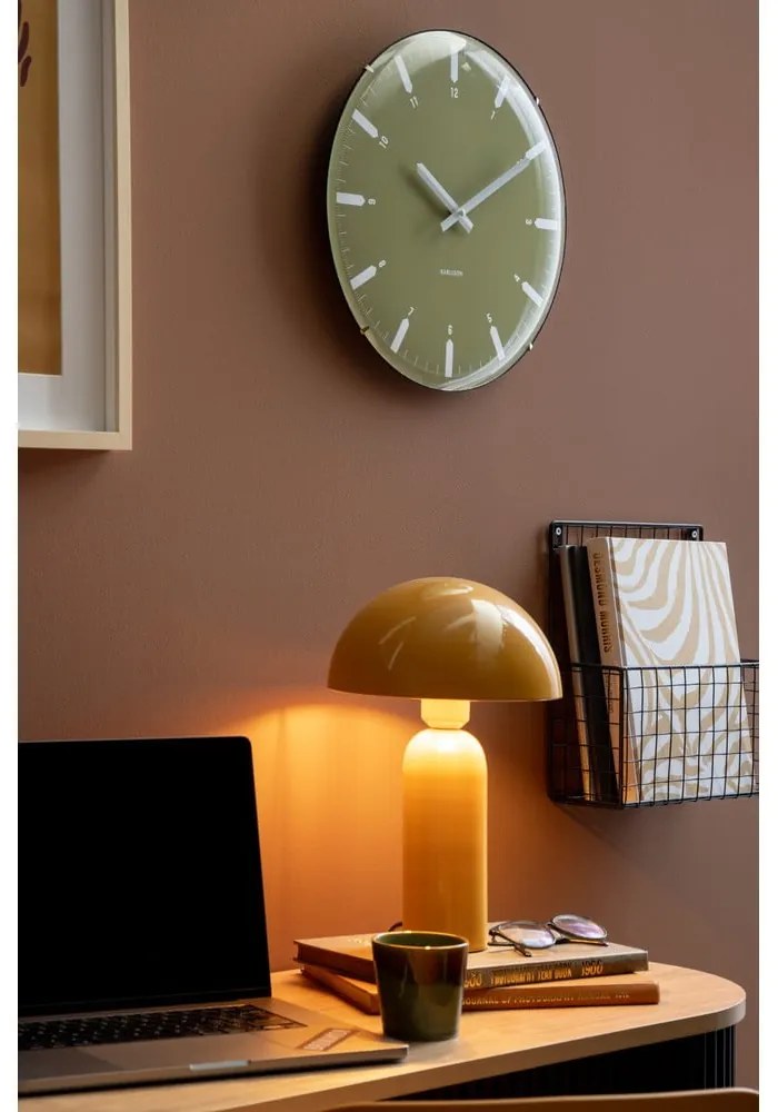 Lampada da tavolo giallo ocra (altezza totale 35 cm) Aente – Leitmotiv