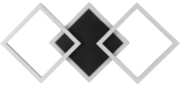 Brilliant - Plafoniera LED JORVIC LED/21W/230V 28x61,5 cm nera