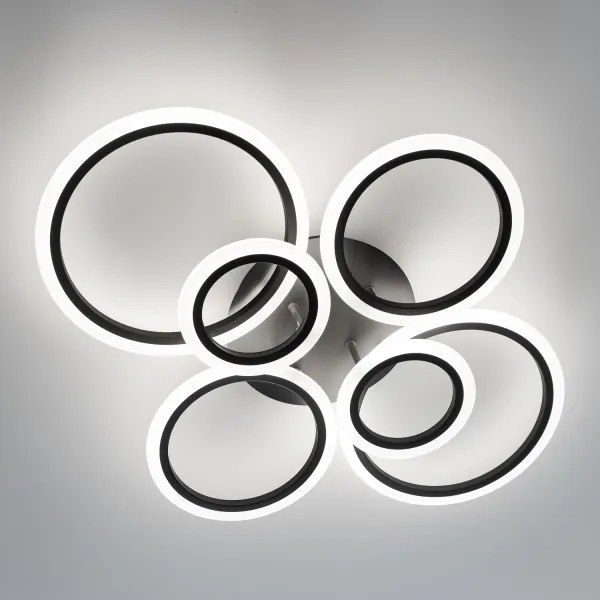 Brilagi - Lampadario a plafone LED dimmerabile ORBITS LED/85W/230V 3000-6500K nero + +TC