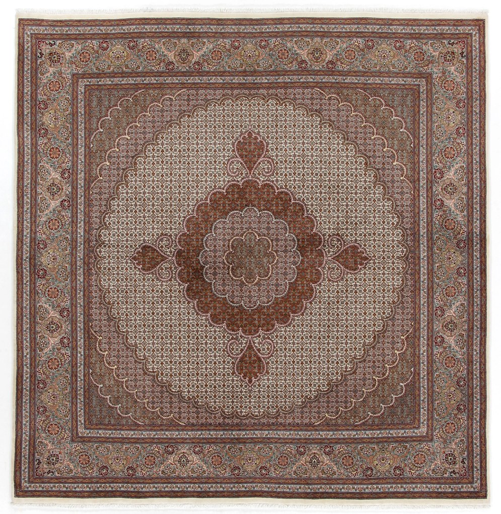 Tabriz Tappeto 210x200 (Iran) Annodato A Mano