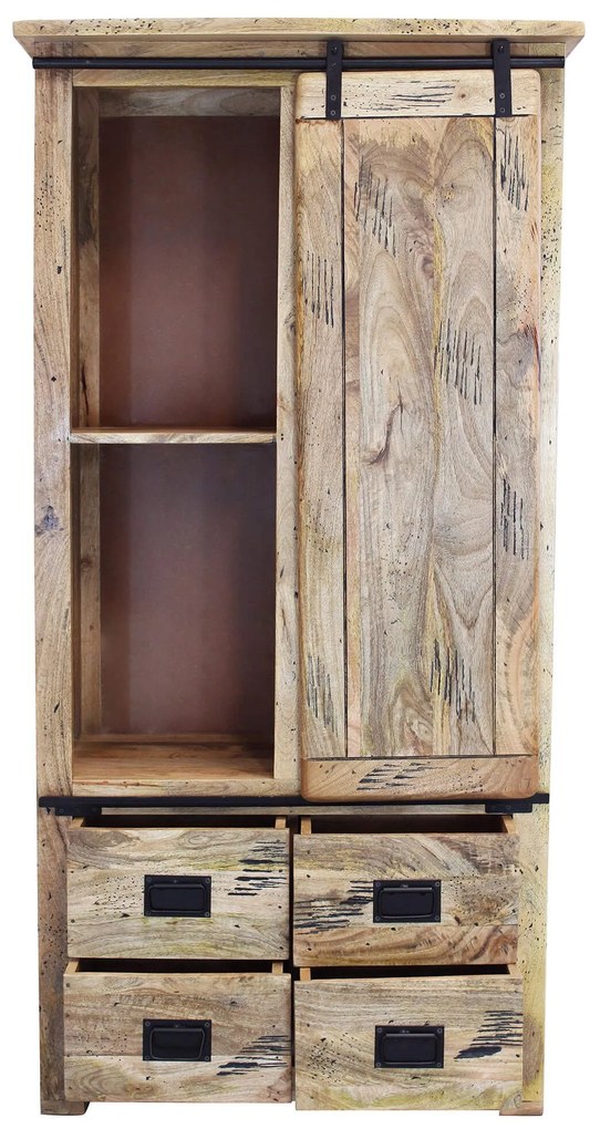 BEILY - credenza legno di mango quattro cassetti