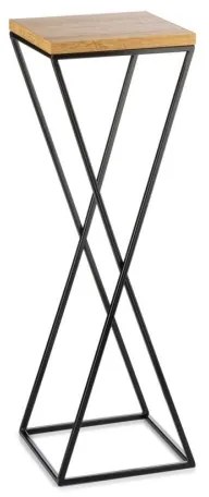 Portafiori 70x24 cm nero/marrone