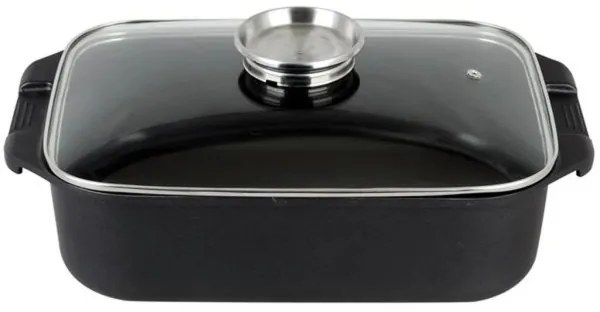 Teglia con coperchio TORO 6,5 l 34,5x10x24,5 cm nera