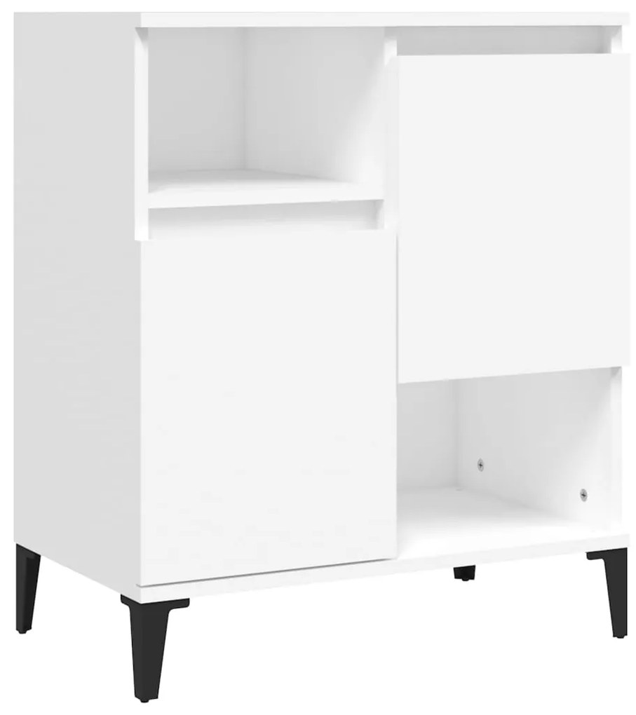 Credenza Bianca 60x35x70 cm in Legno Multistrato