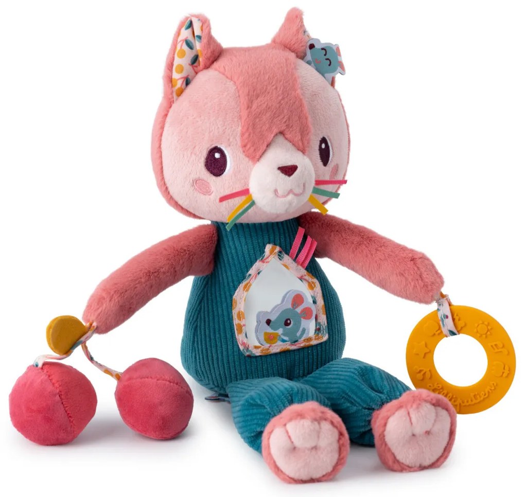 Lilliputiens - Giocattolo di stoffa con attività - Jeanne la gattina