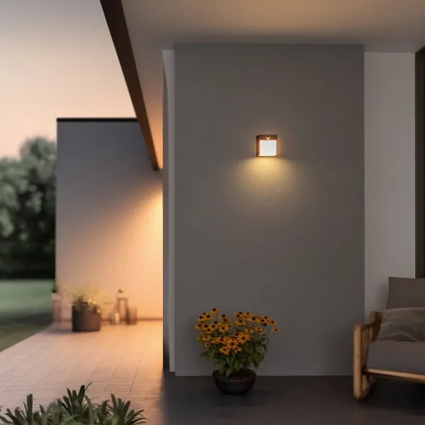 Brilagi-LED Lampada da parete esterna con sensore TERNI LED/12W/230V antr. IP44