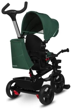 Lionelo - Triciclo per bambini HAARI verde/nero