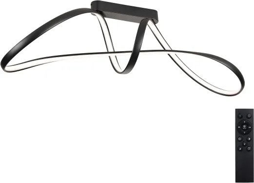 Brilagi-LED Plafoniera dimmerabile TWISTER LED/60W/230V 3000-6000K nero + telecomando