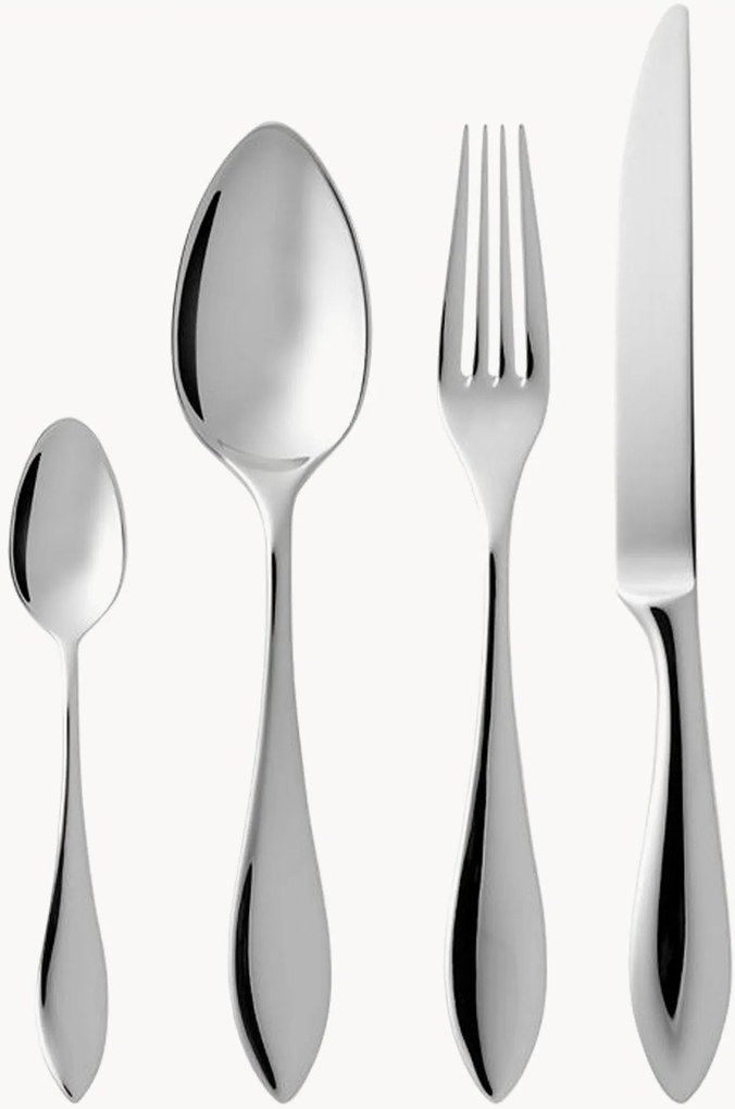 Set di 16 posate in acciaio inox Indra, 4 persone