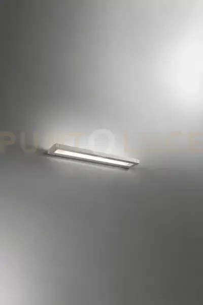 Slim applique in metallo alluminio spazzolato 59,2cm led 18w cct 27...