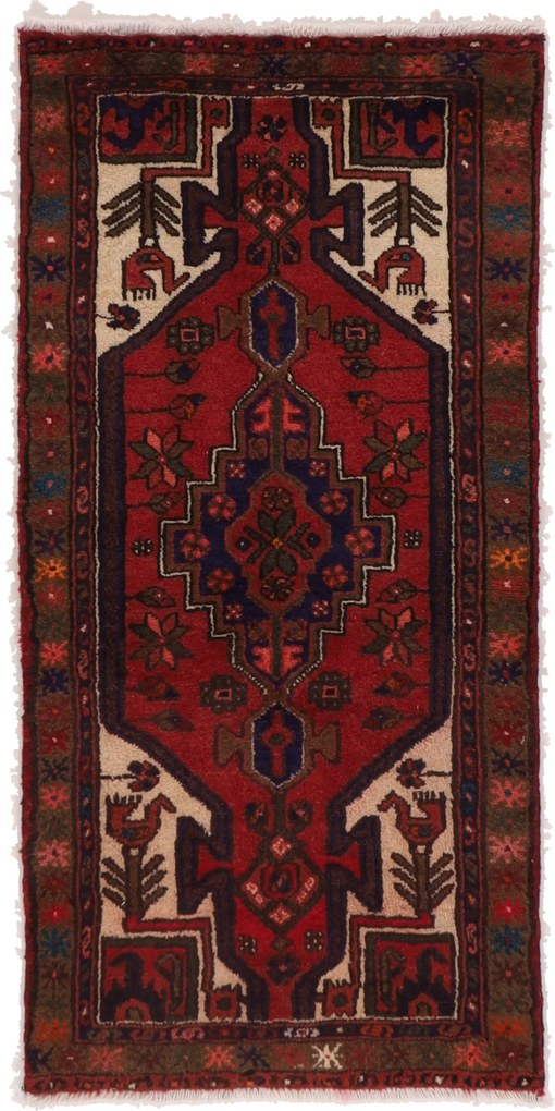 Hamedan Tappeto persiano 60x130 (Iran) Annodato A Mano