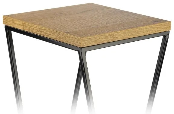 Portafiori LOFT 100x24 cm nero/marrone